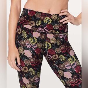 Lululemon Wunder Under High Rise Leggings Fluorolace Multi Floral | 4